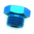 Speedfx ADAPTER FITTING, -4AN BLU ST THRDO-RING PLG 560414